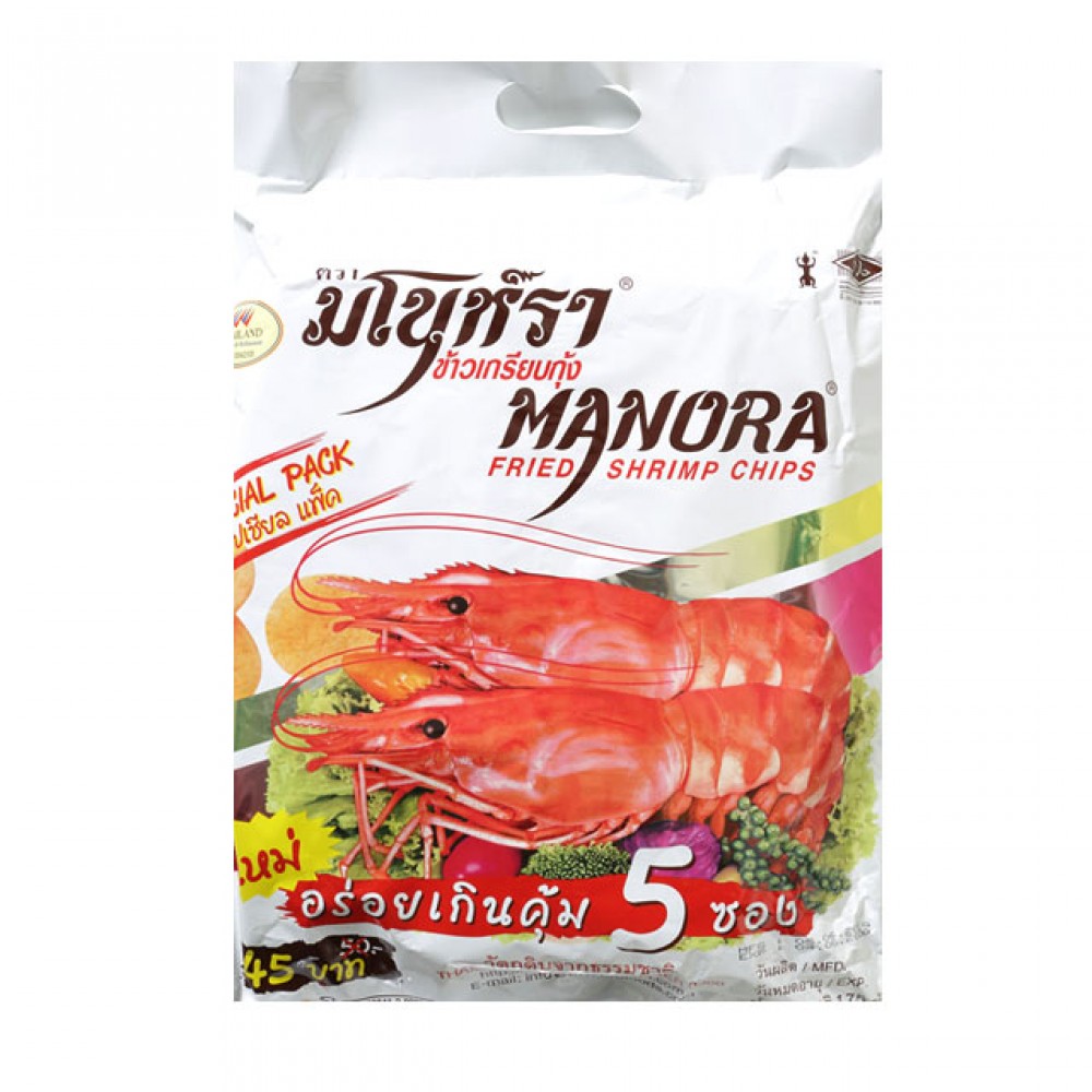 manora 泰國瑪努拉特大包蝦片- 175g