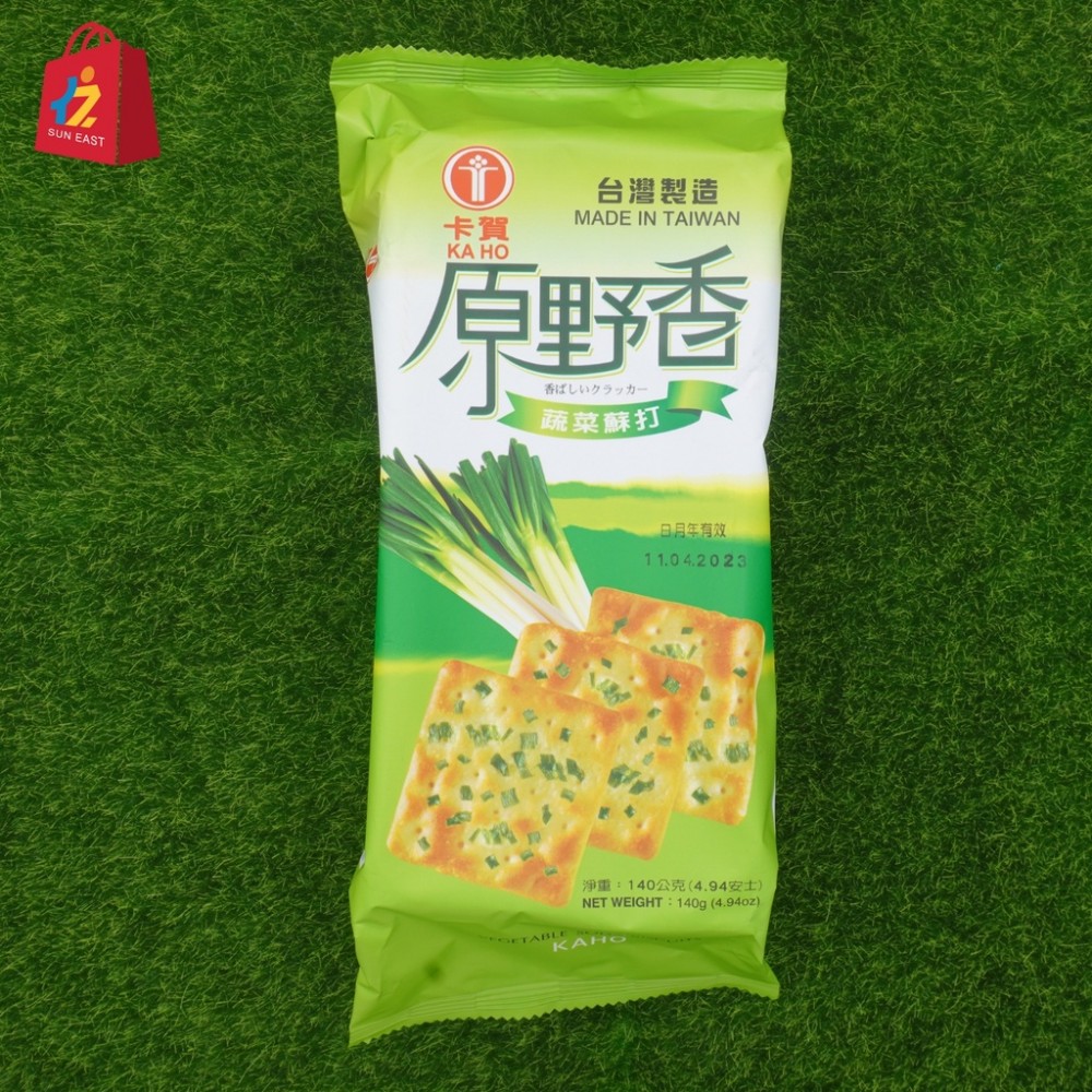 卡賀 原野香蔬菜蘇打餅乾- 140g