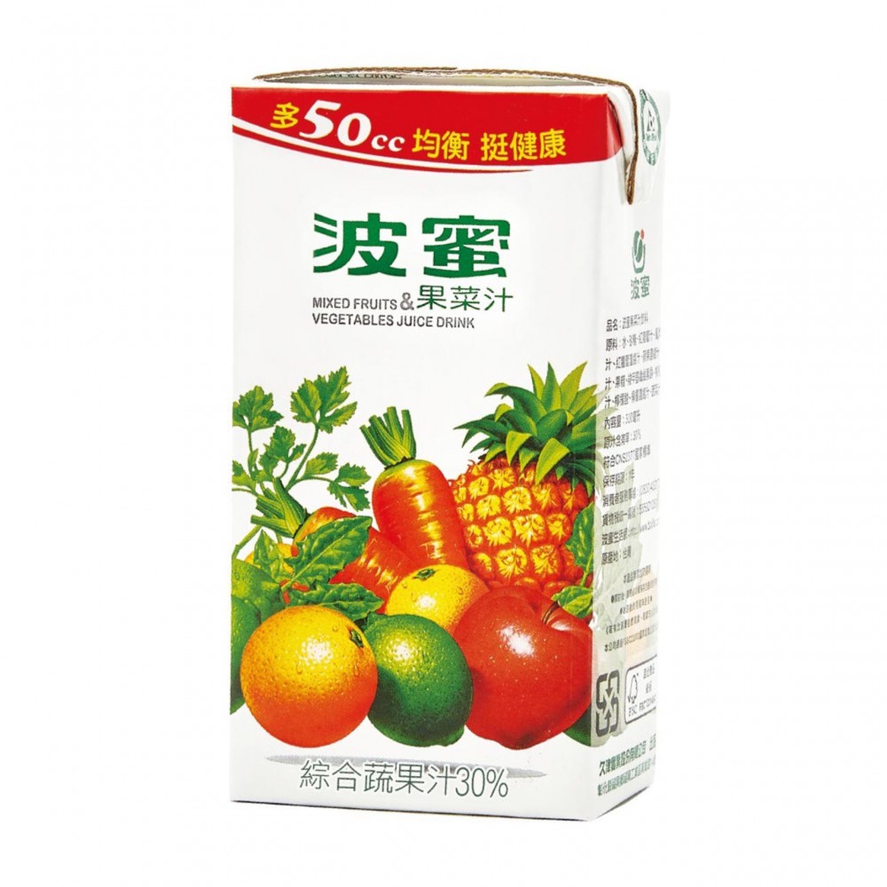 波蜜 蔬果汁-果菜汁 300ml